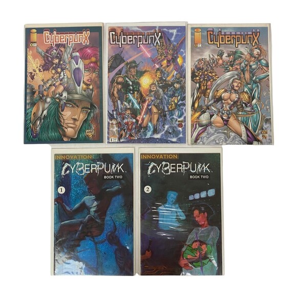 Cyberpunk Book 2 #1&2 and Cyberpunx  Comic Books Lot Mixed Softcover Boarded - Picture 1 of 6